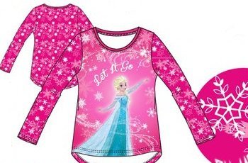 Tričko Frozen Ľadové královstvo dlhý rukáv > varianta 1052 RUŽOVÉ LK164