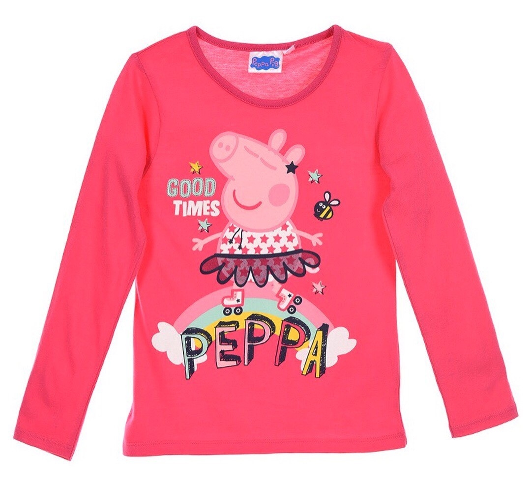 tričko Peppa Pig rh 1336 malinové