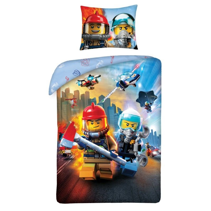 Obliečky LEGO City Zásah 140x200cm + 70x90cm