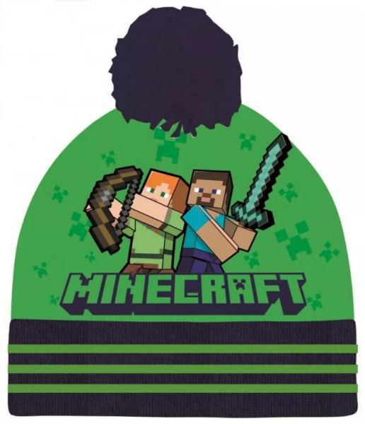 Čiapka Minecraft F UK 185- 55377 zelená