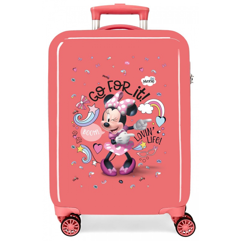 ABS CESTOVNÝ KUFOR MINNIE MOUSE LOVING LIFE, 55X38X20CM, 34L, 4721721 (SMALL)