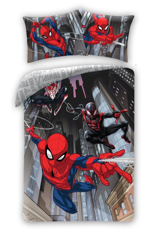 Obliečky Spiderman City 140/200, 70/90