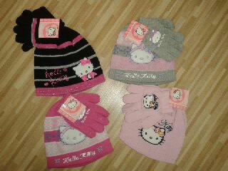 Čiapka + rukavice Hello Kitty 4 varianty HK23