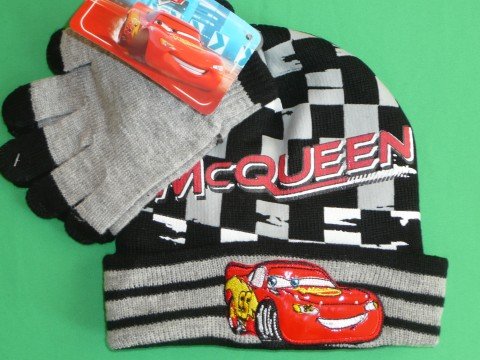 Čiapka + rukavice McQueen sivo-modrá CA9