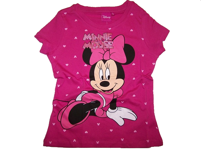 Tričko Minnie Mouse tm. ružové MM42