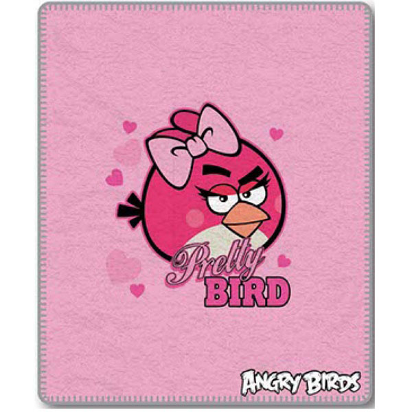 Fleece deka Angry Birds Pretty Bird 120/150