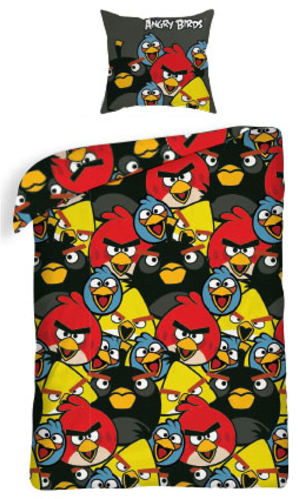 obliečky Angry Birds black 140/200 AB4